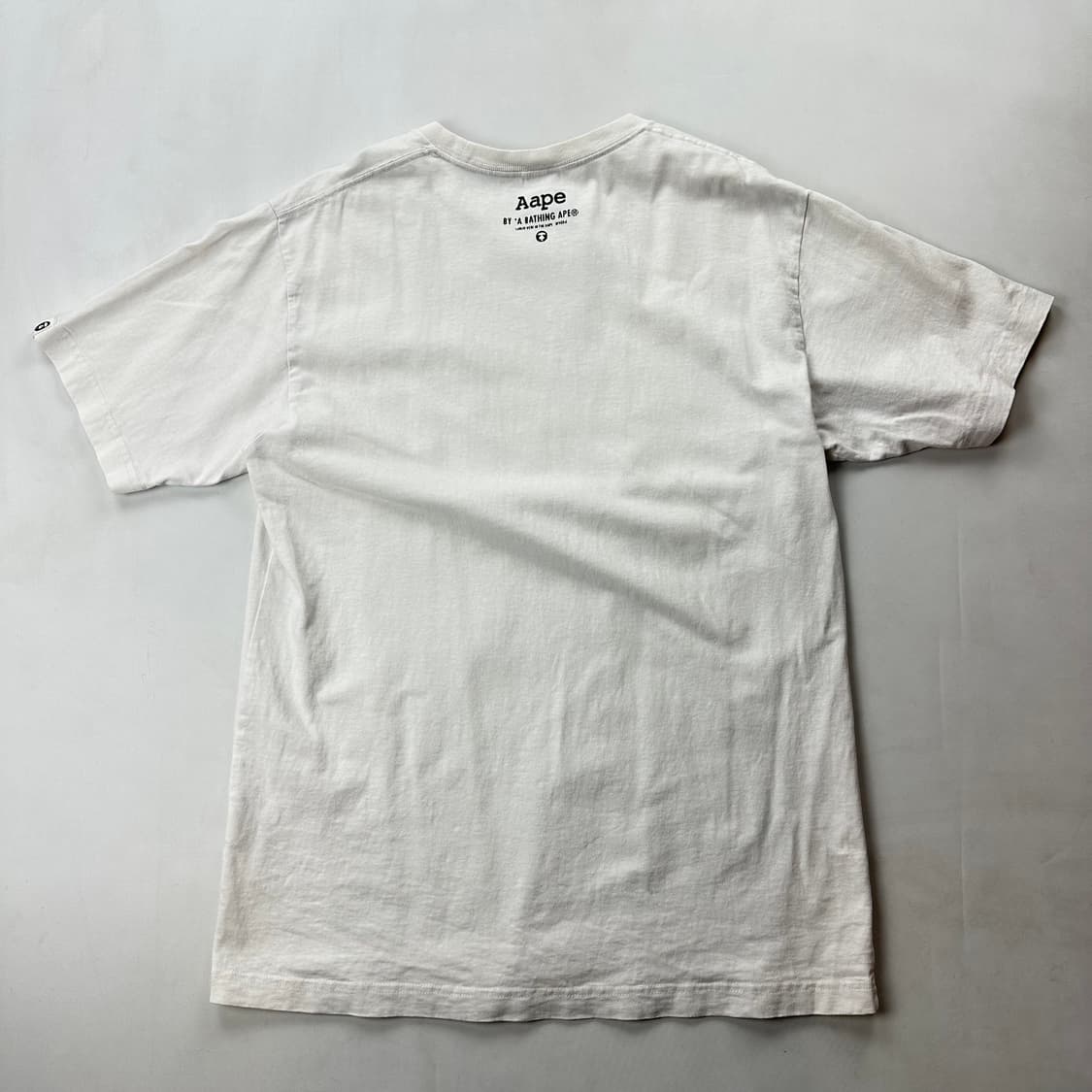 베이프 에이프 AAPE 카모 해골 반팔 티셔츠 화이트 상품이미지4
