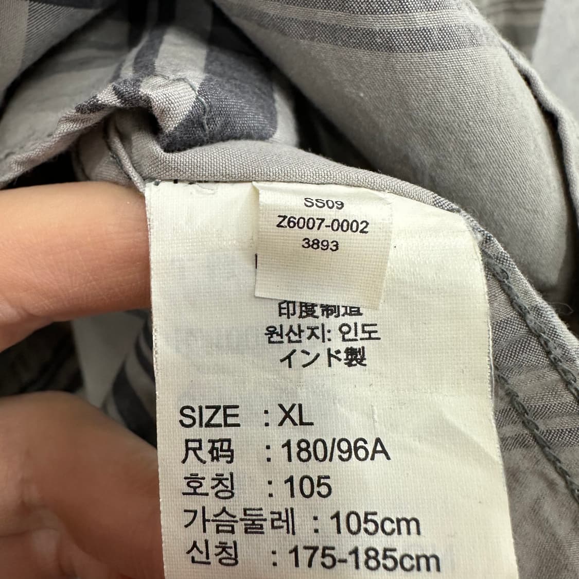 105 리바이스 남자 체크 셔츠 상품이미지4