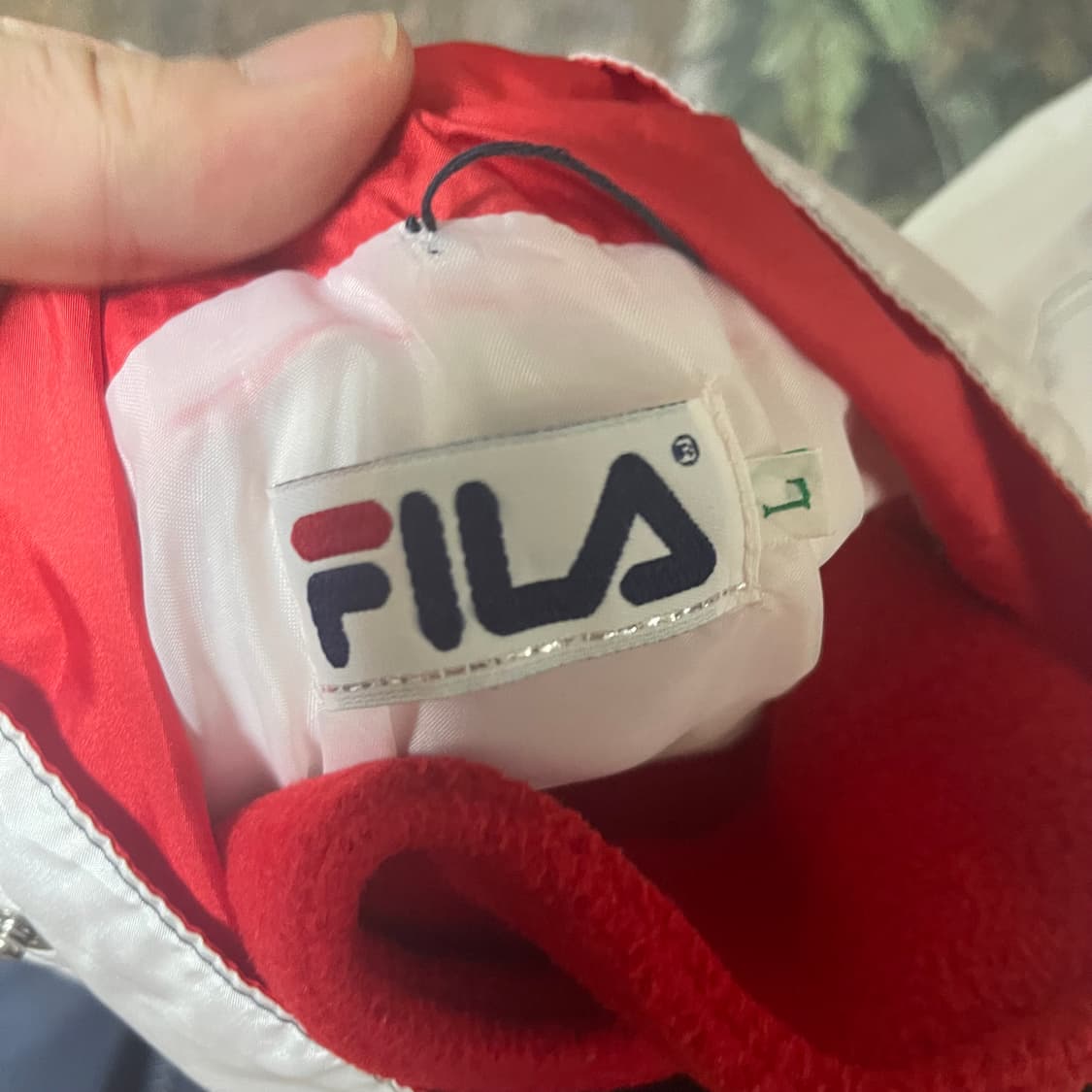 휠라 빈티지 올드스쿨 레트로 배색점퍼 L 상품이미지4