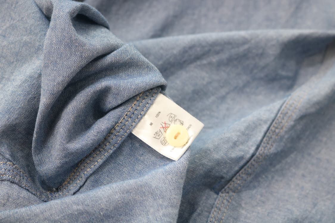 MAGIC MOMENT 레트로 샴브레이 후디 워크 셔츠 상품이미지9