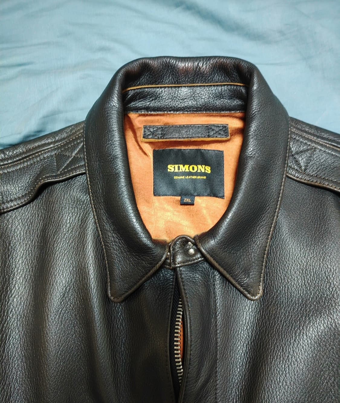 리얼시몬스 산양가죽 A-2 XXL (실사이즈 105) 상품이미지3