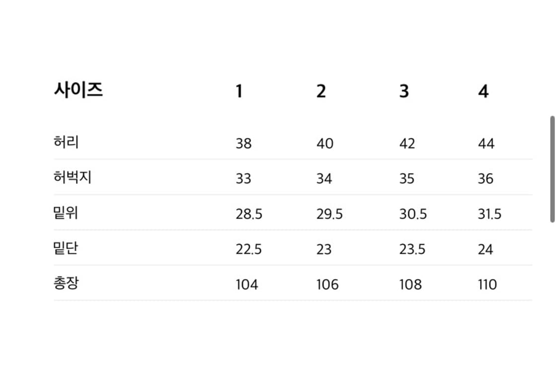 스테디에브리웨어 세미 와이드 데님팬츠 다크블루 1 새상품 상품이미지6