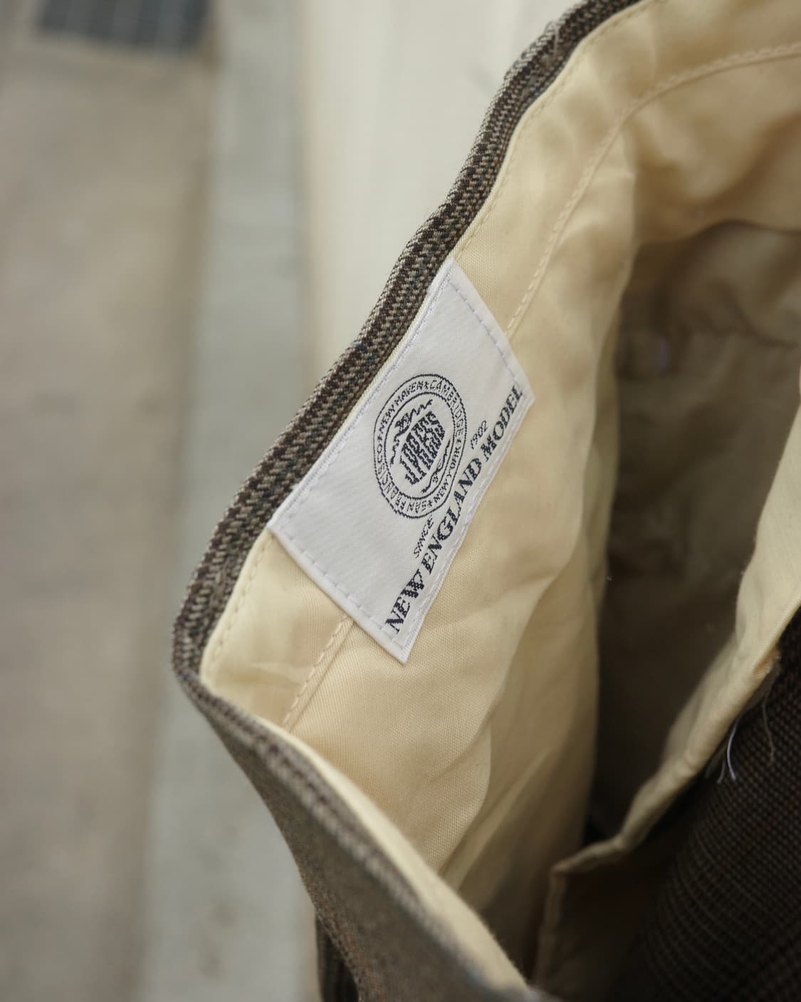 90s J press 올드 타입 포워드 핀턱 체크 슬랙스 상품이미지4