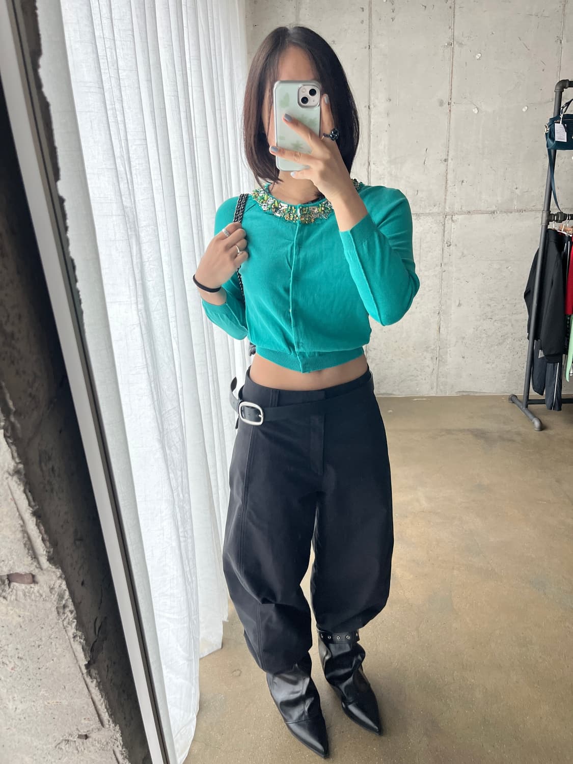 Moschino 모스키노 비디드 칼라 가디건 상품이미지6