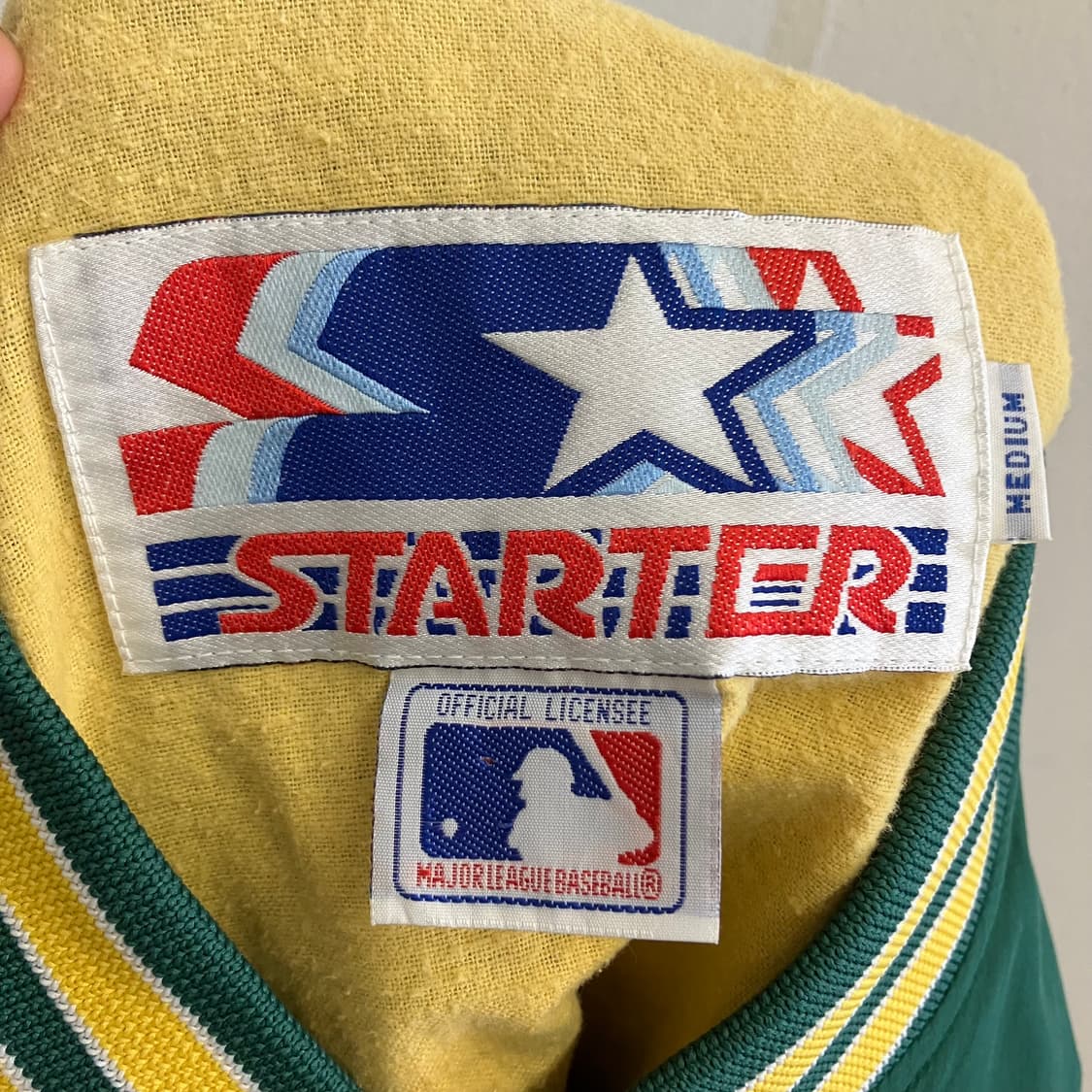 N173 스타터 오클랜드 애슬레틱스 스타디움 자켓 상품이미지4