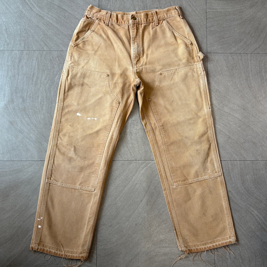 칼하트 정품 브라운 더블니 팬츠 바지 상품이미지1