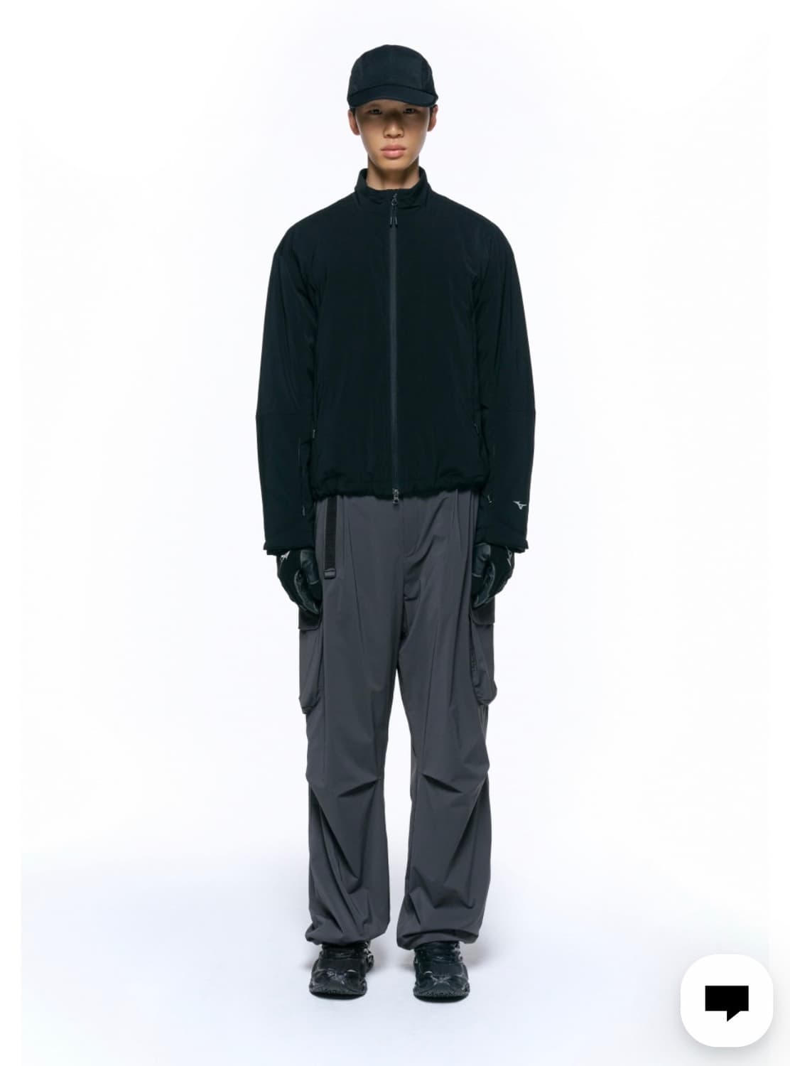 미즈노 x 인사일런스 소프트쉘 자켓 블랙 L 상품이미지3