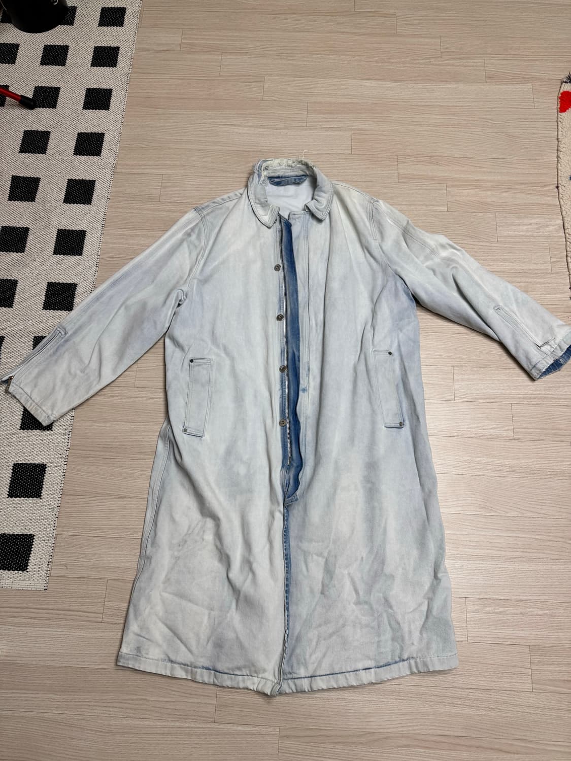 032c 데님 롱 트렌치코트 48 상품이미지1