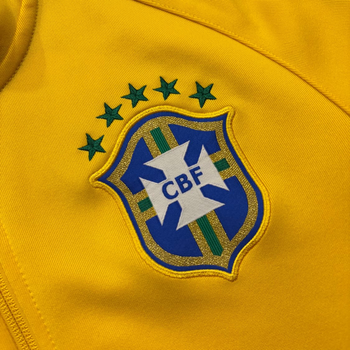 [L] 나이키 브라질 축구 국가대표 트랙탑 져지 집업 옐로우 D313 상품이미지4