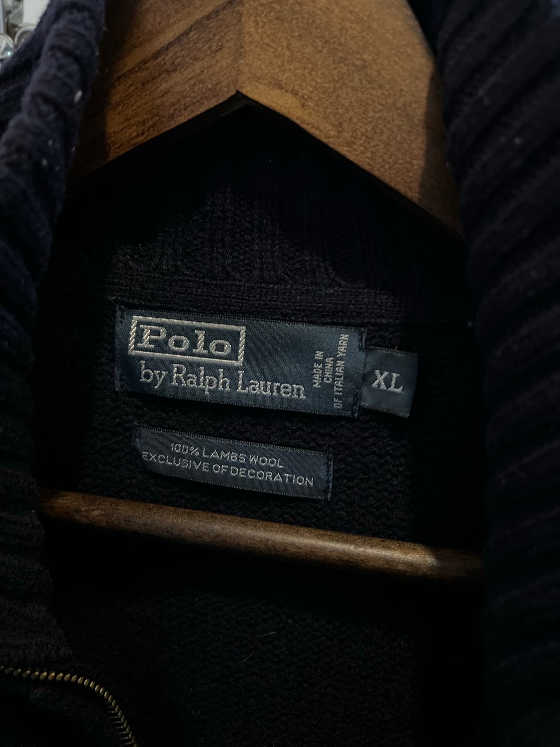 폴로 랄프로렌 빅포니 램스울 니트 집업 상품이미지3