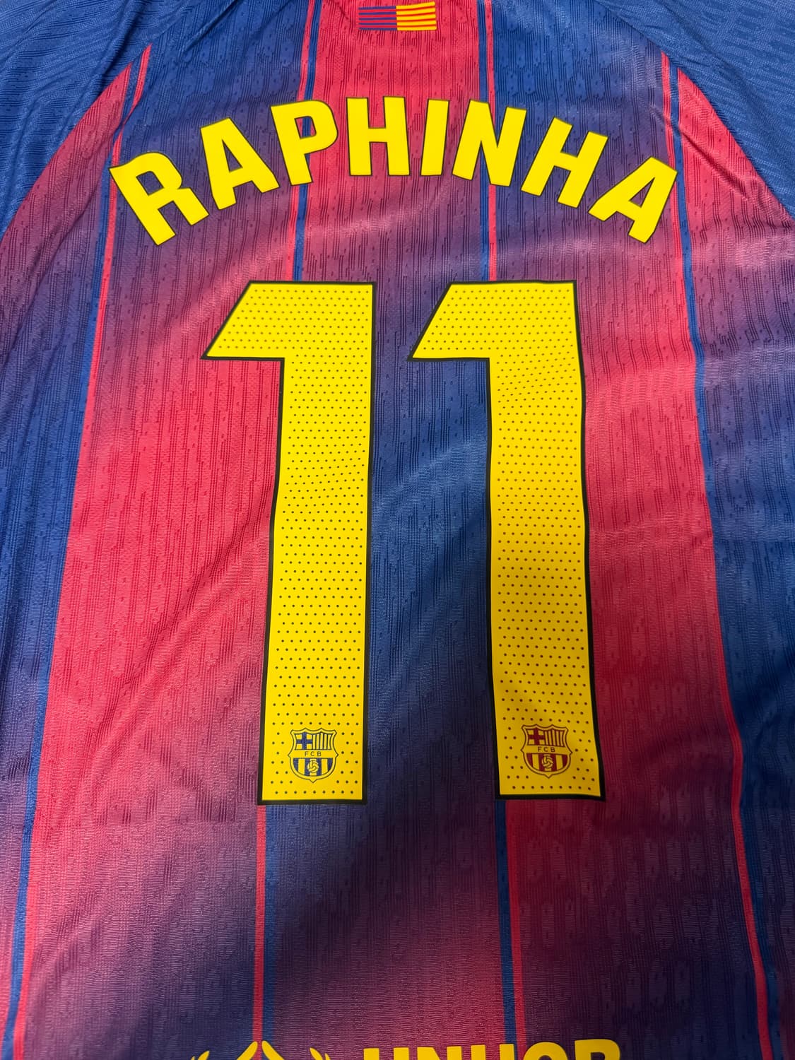 25/26 바르셀로나 하피냐 어센틱 유니폼 상품이미지4