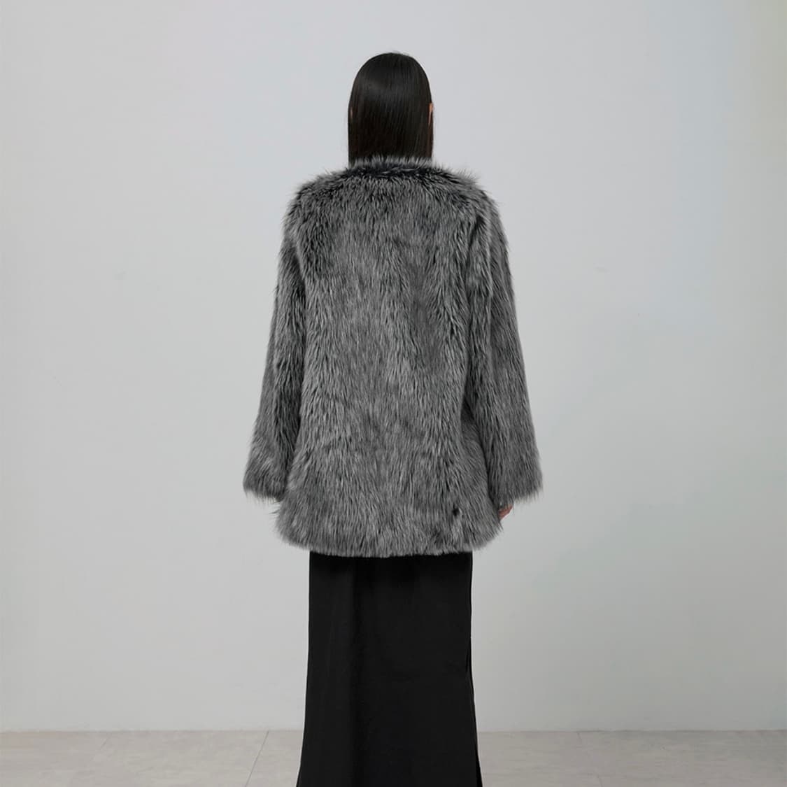 Fur Jacket (FL-046_Charcoal) 상품이미지2