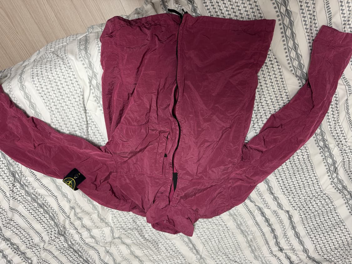 스톤 나일론 자켓 m 버건디 팔아요 상품이미지2