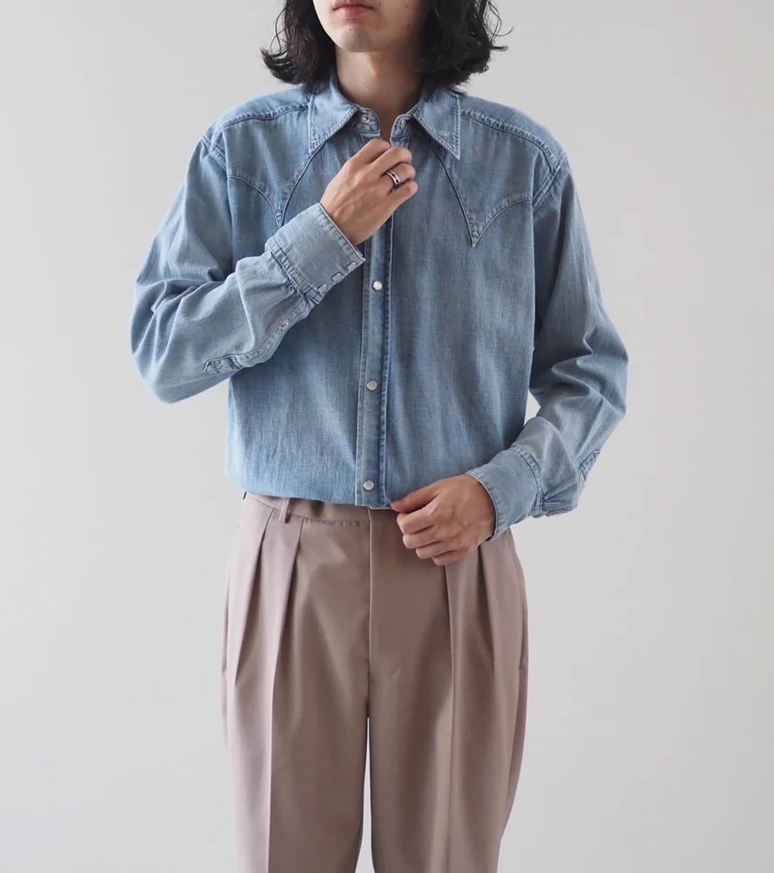 maatee & sons 데님 셔츠 상품이미지3