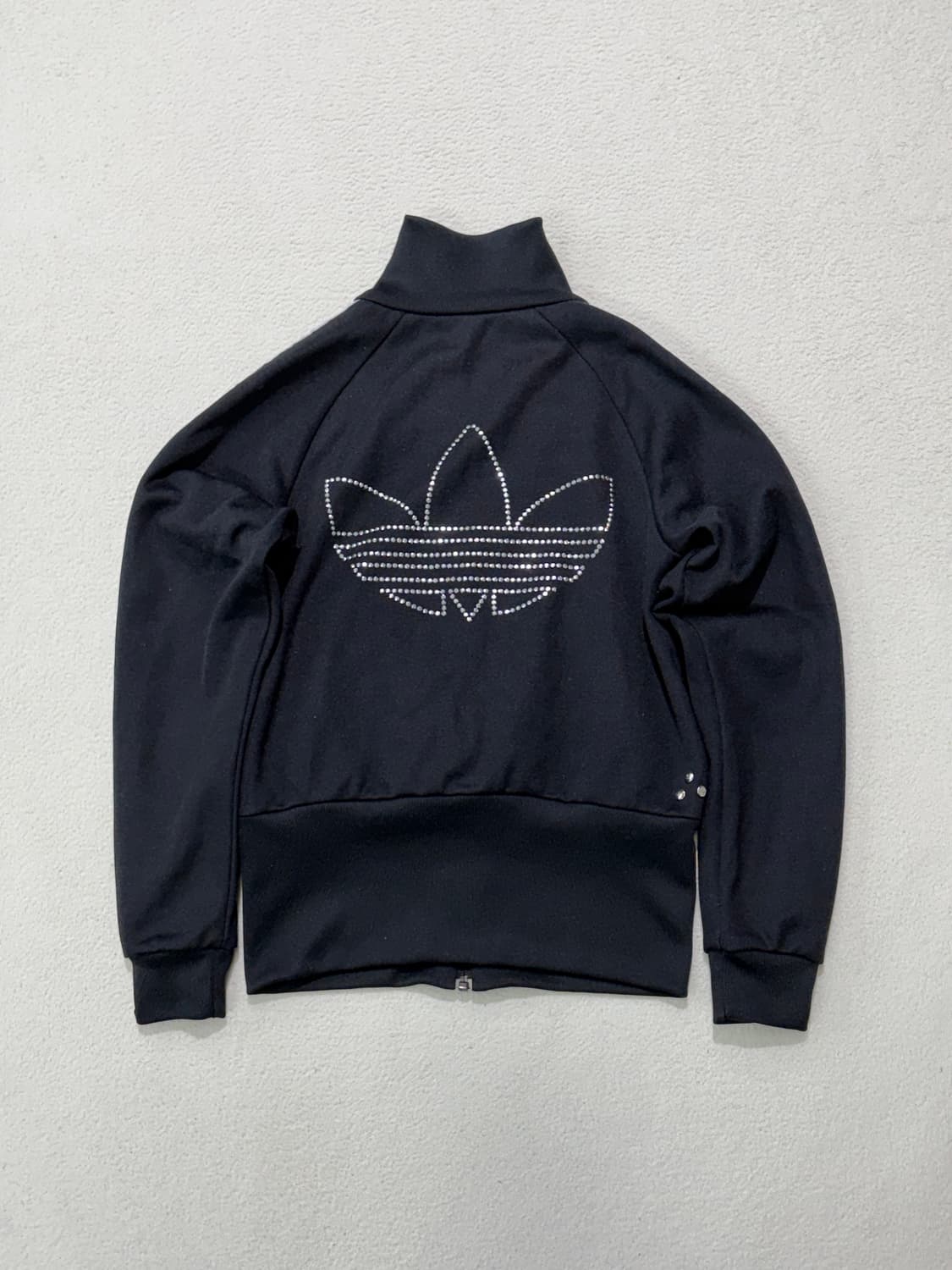 아디다스 파이어버드 블랙 실버 검은 검정 백로고 큐빅 글리터 여성용 져지 상품이미지1