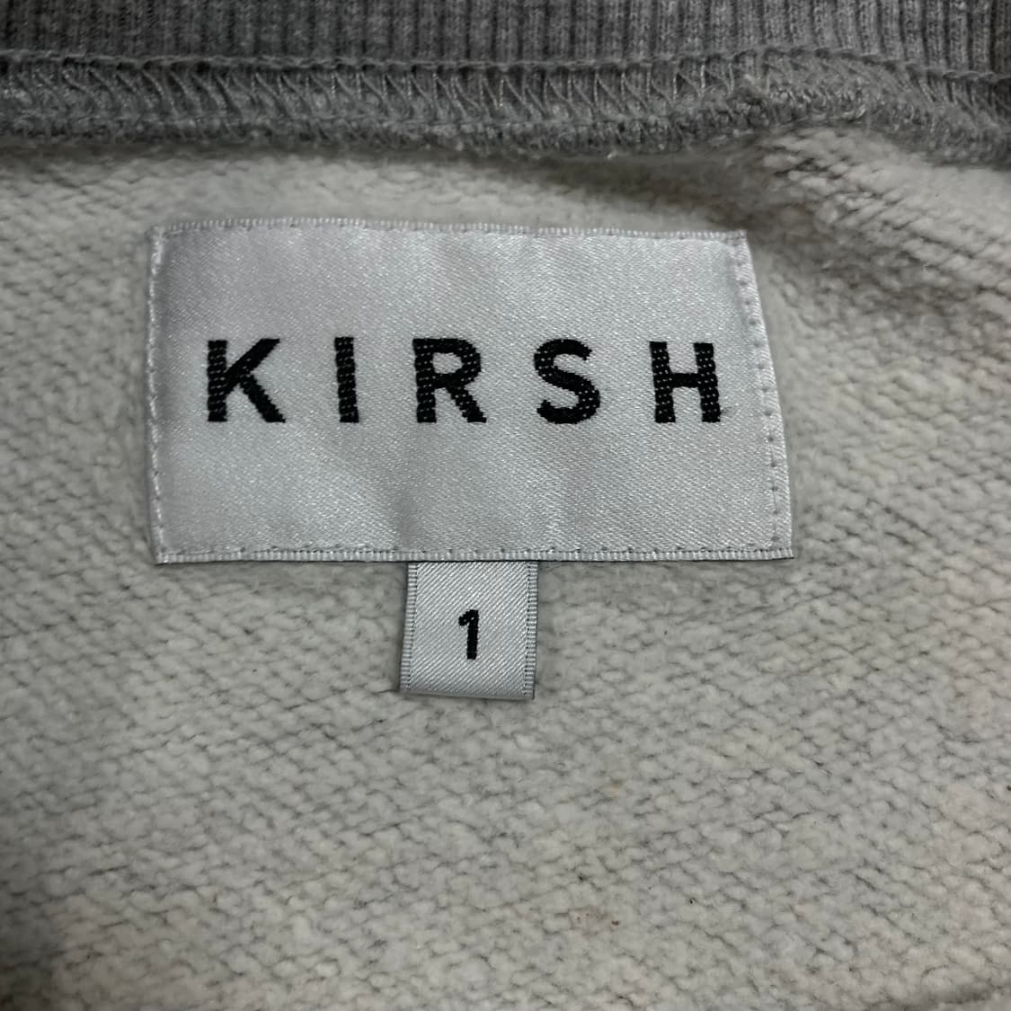 키르시 체리 빅로고 그레이 맨투맨 상품이미지3