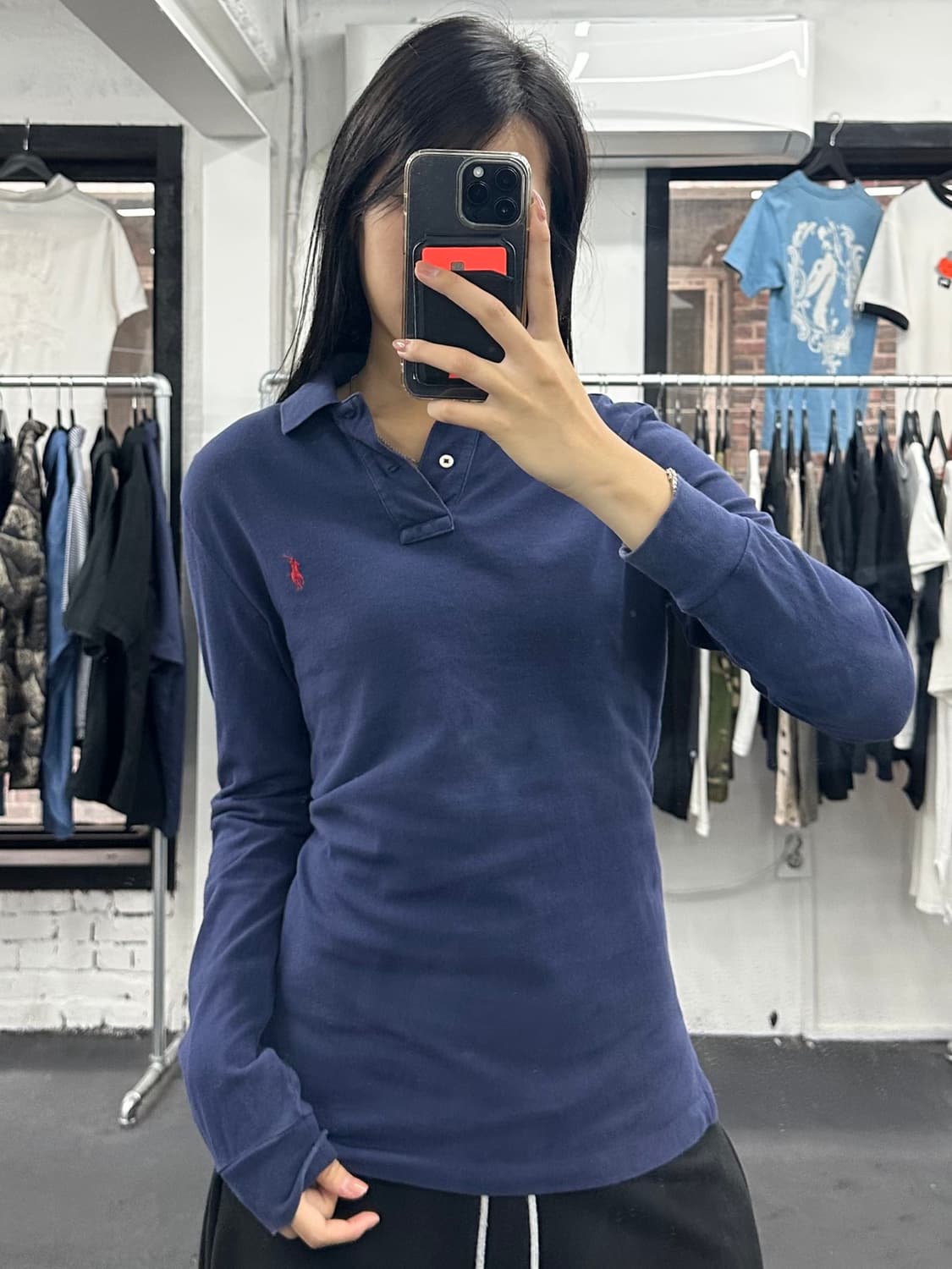 폴로 랄프로렌 카라 롱슬리브 상품이미지4
