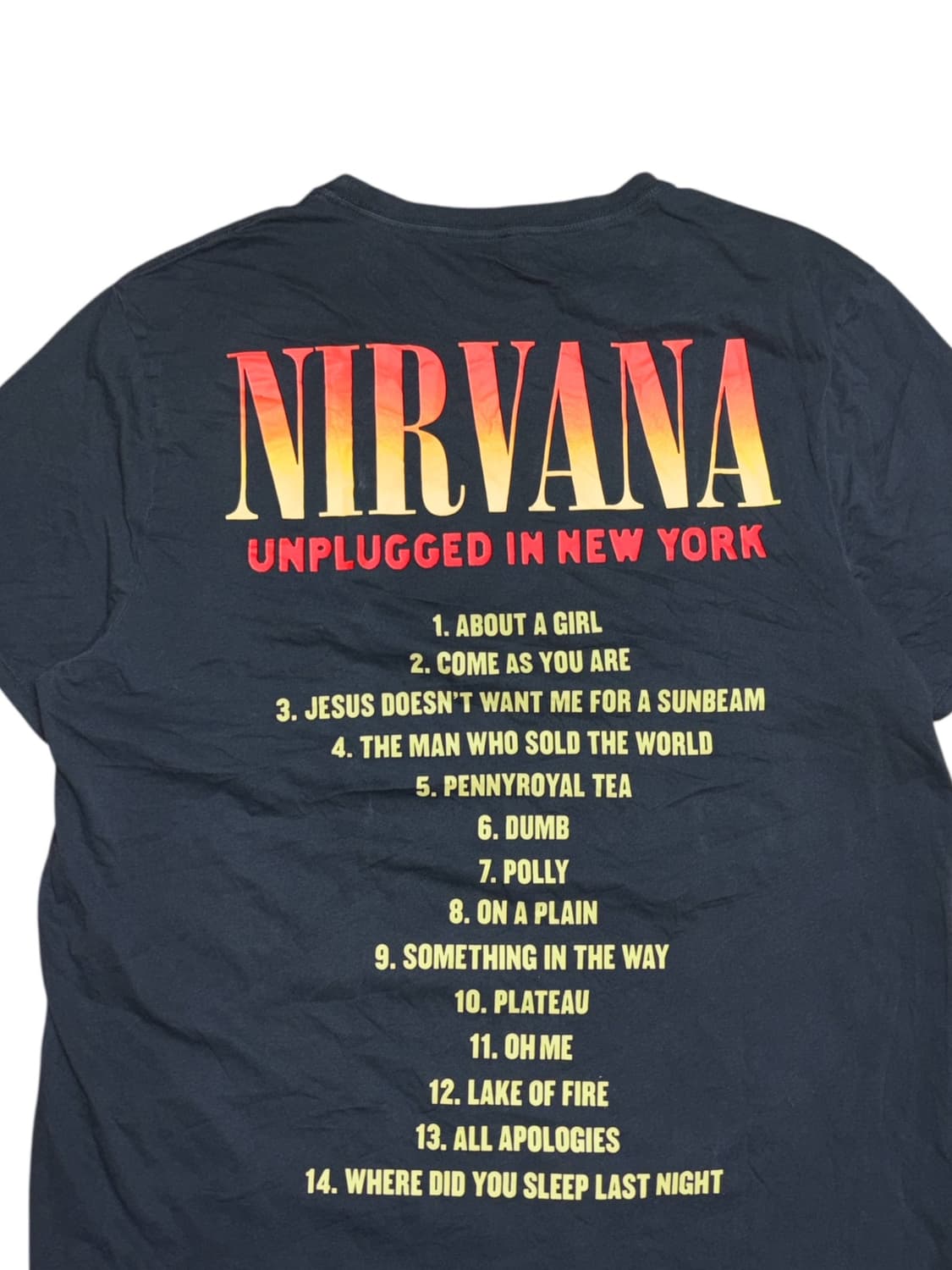 너바나 nirvana 공식 반팔 밴드티 상품이미지6