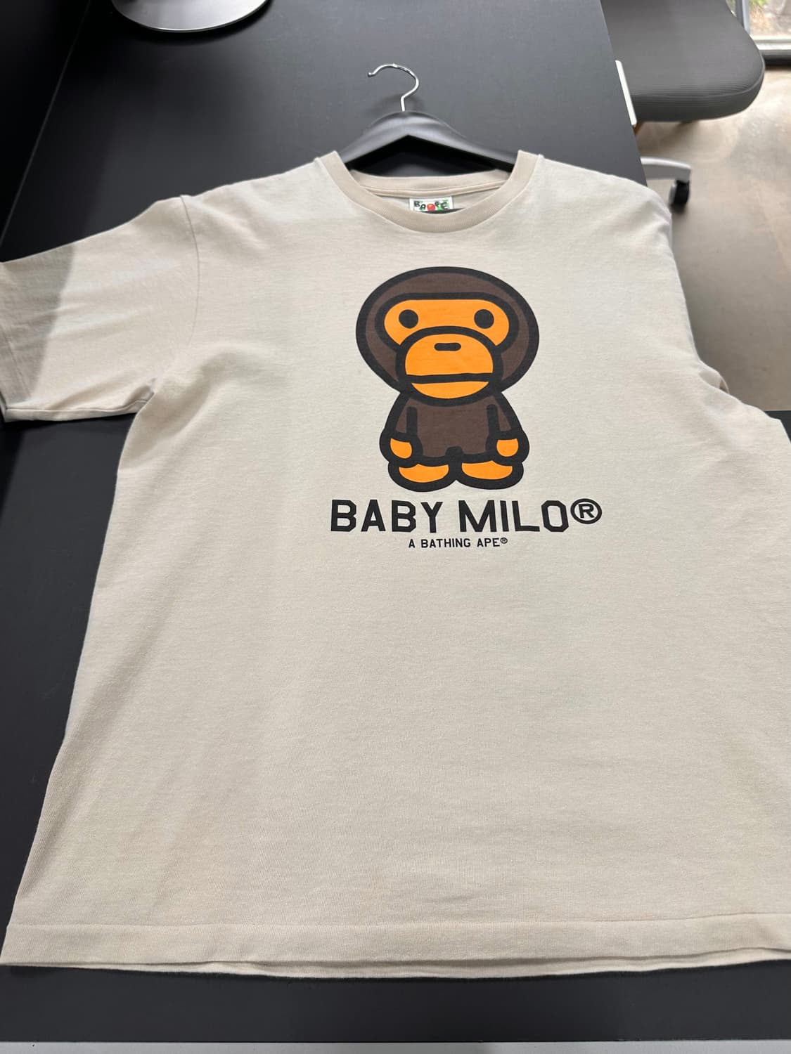 베이프 빅 마일로 반팔티 뮤트베이지 상품이미지4