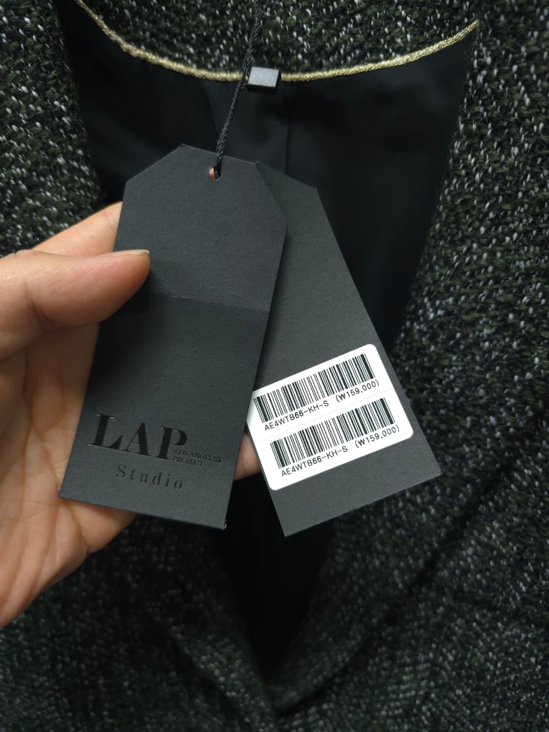 LAP(랩) 새상품 여성 스튜디오 트위드 울 혼방 자켓 상품이미지5