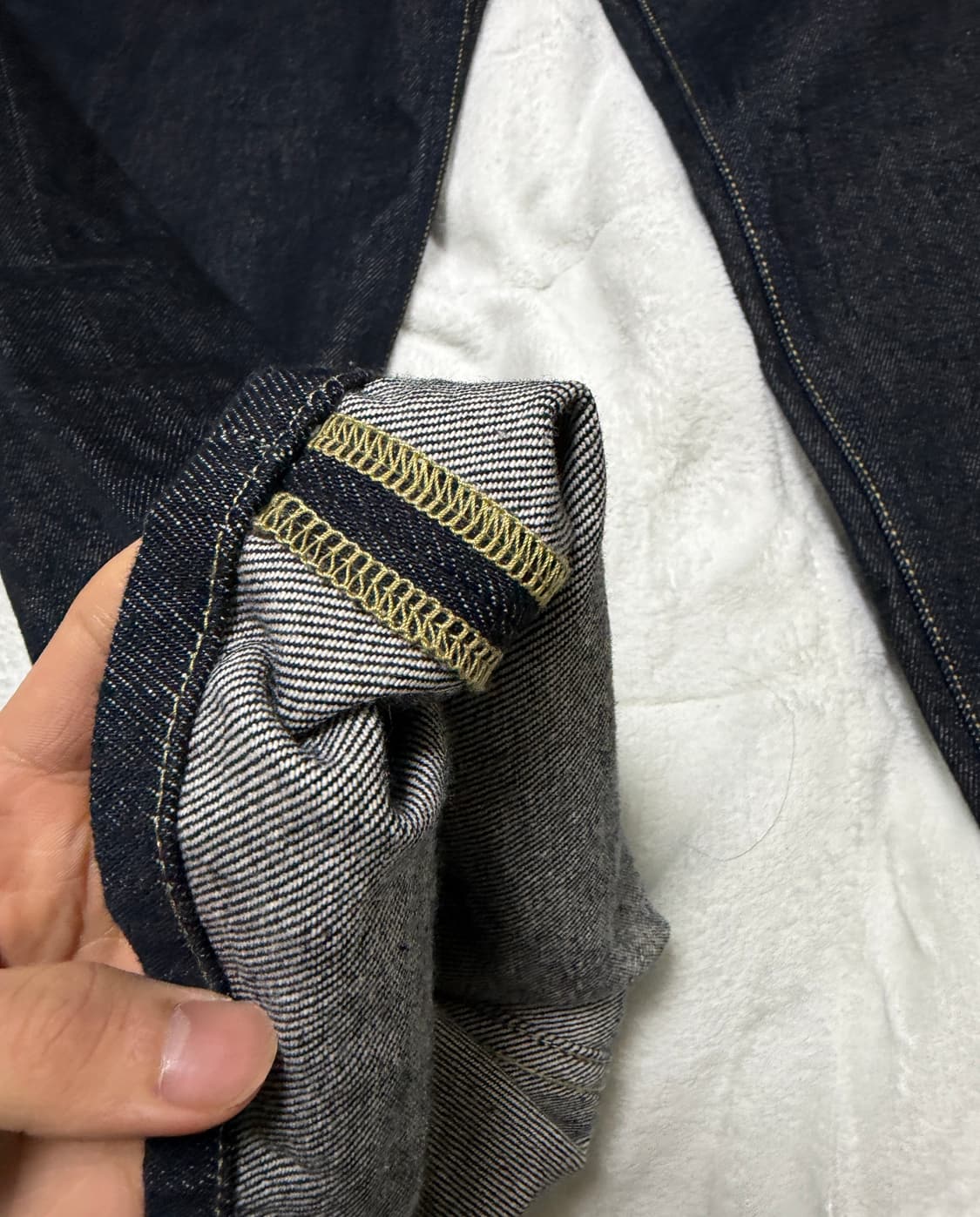 모드나인 와이드 셀비지 데님 32 상품이미지9