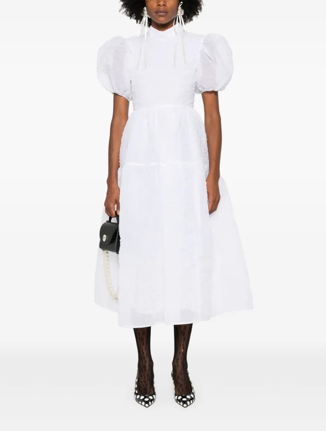 세실리에 반센 켈리 드레스 화이트 상품이미지3