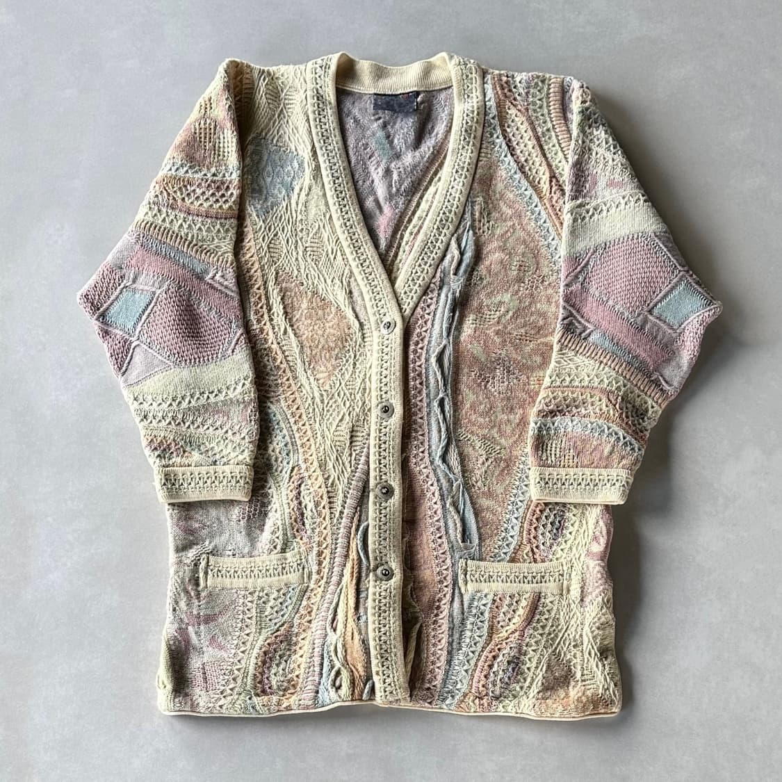 [M]쿠지 COOGI 케이블 니트 가디건 상품이미지4