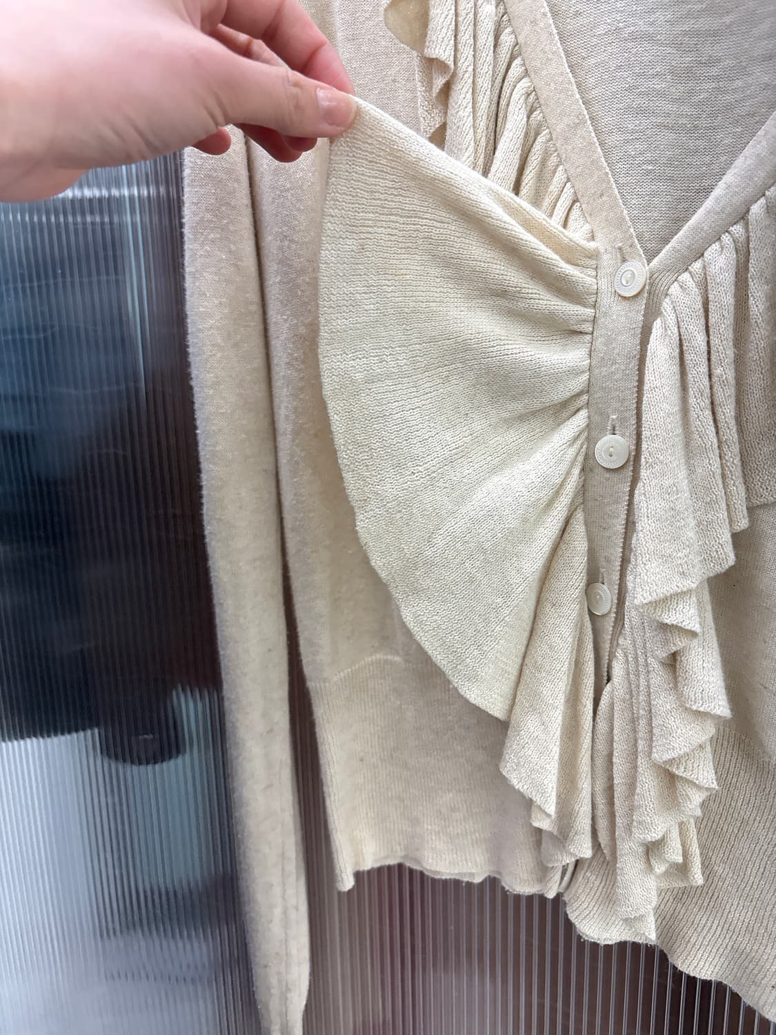 랄프로렌 코튼혼방 러플 가디건 상품이미지3