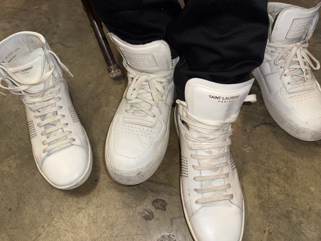 13AW 생로랑 스터드 하이탑 스니커즈 상품이미지5