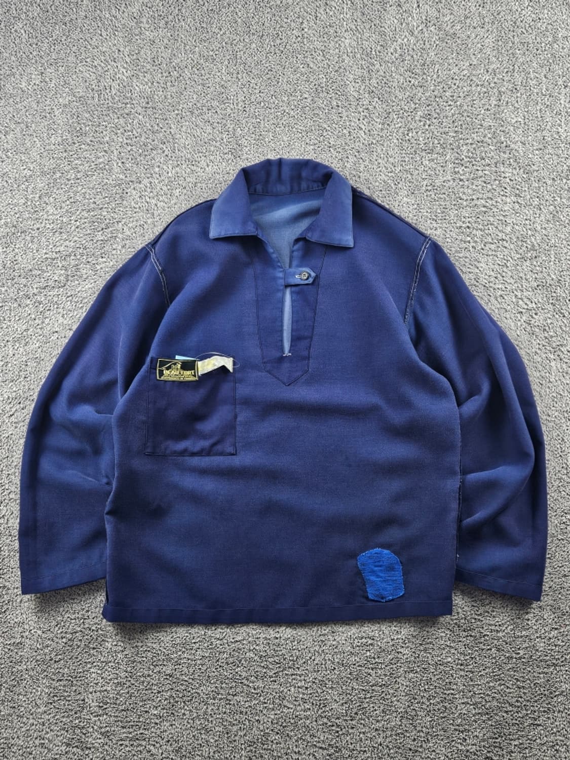 BEAU-FORT 프렌치 피셔맨 스모크 셔츠 (M추정) / 7589 상품이미지4