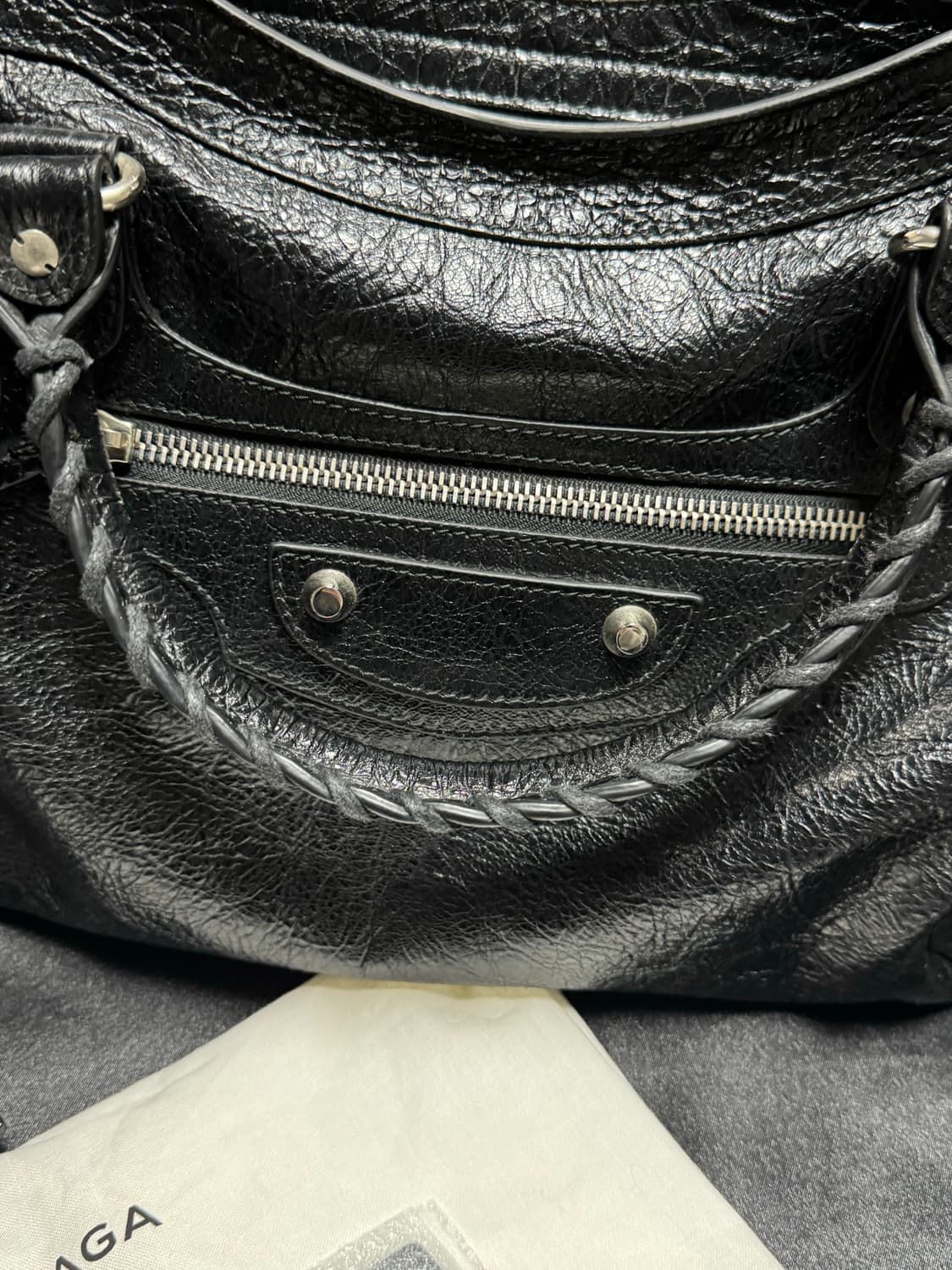 발렌시아가 모터백 은장 미디움 새상품급 레어빈티지 상품이미지2