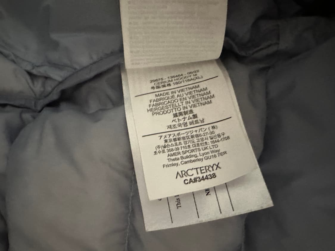 아크테릭스 세륨 후디 루센트 XL 극미중고 판매 상품이미지3