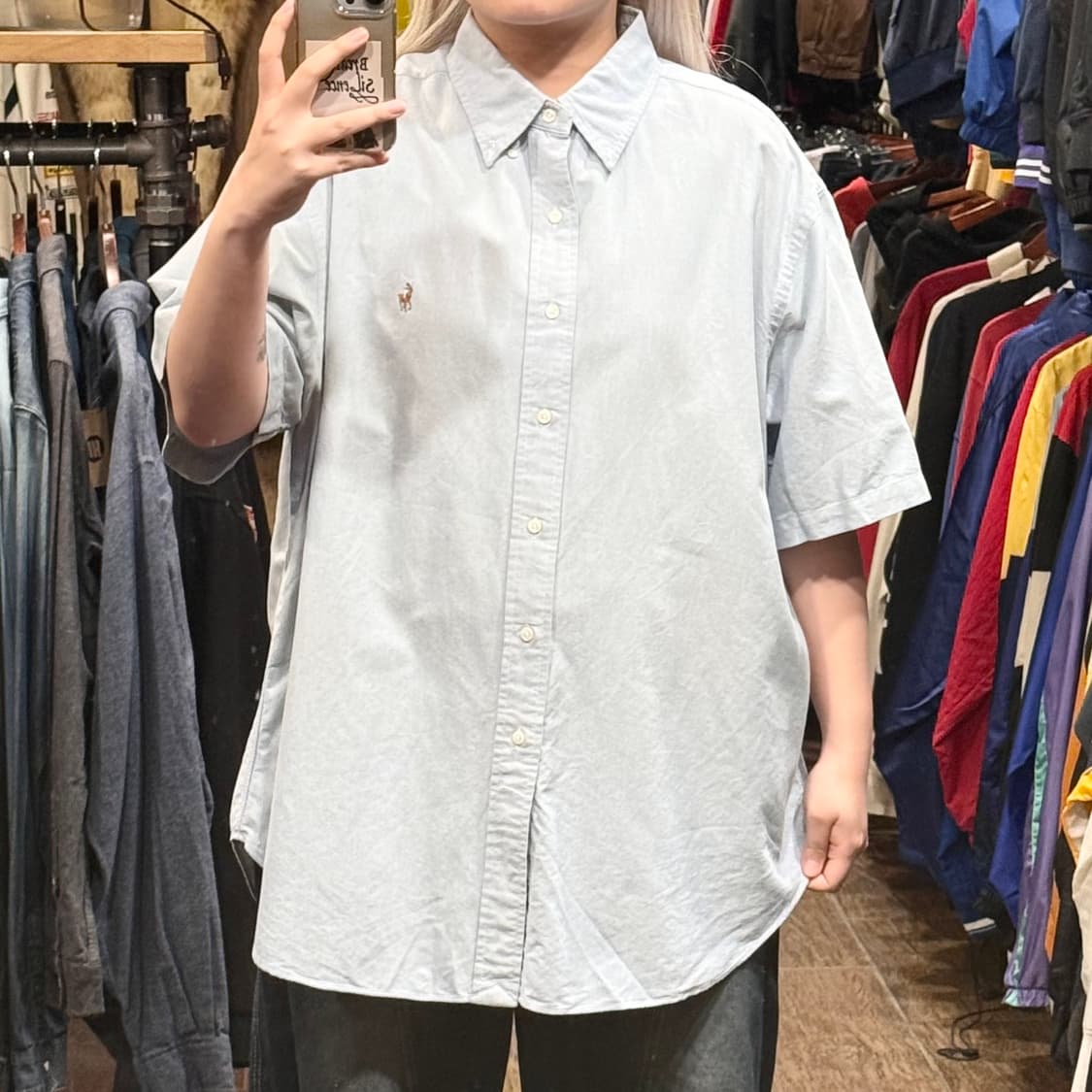 [HI] 폴로 랄프로렌 반팔셔츠 스카이블루 상품이미지2