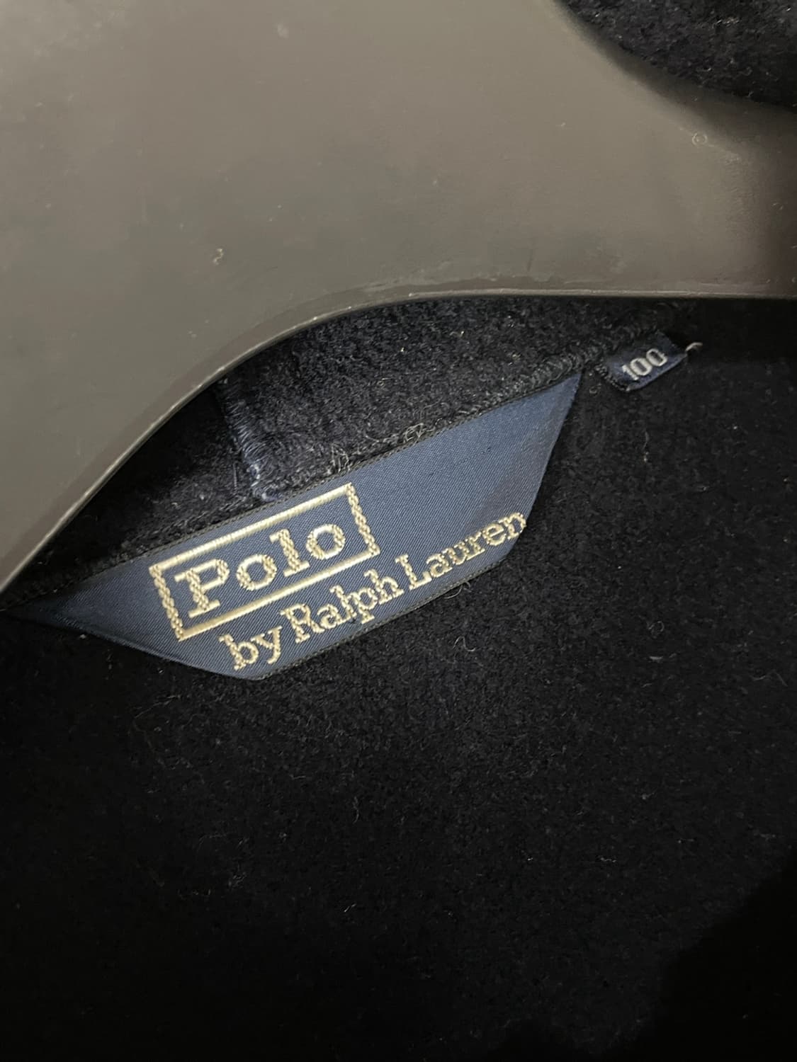 90s 폴로 랄프로렌 블랙와치 후드 울 코트  상품이미지7