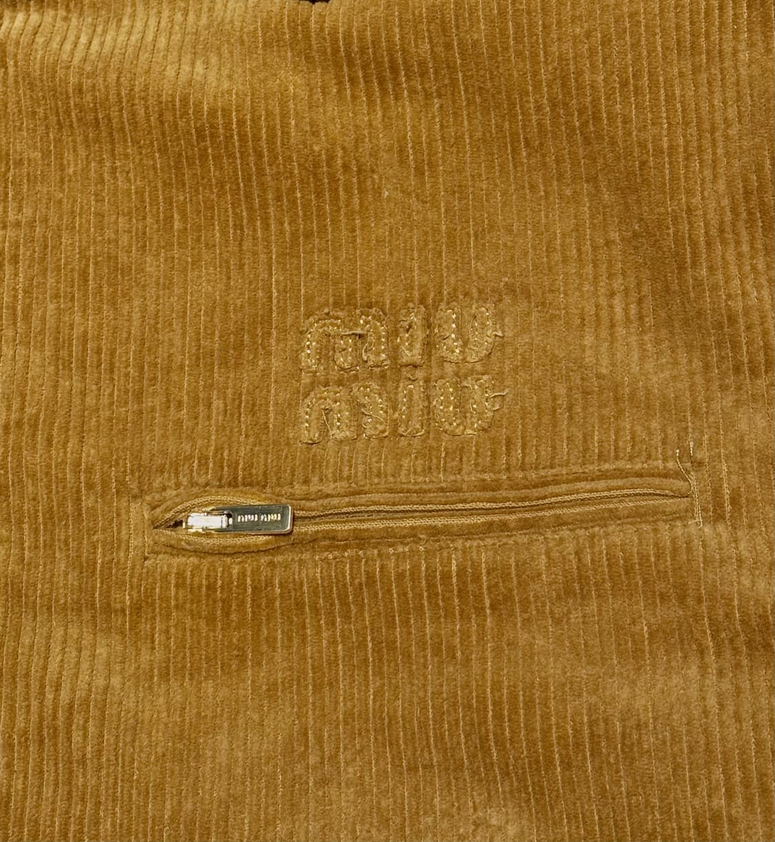 Miu Miu Corduroy Leather Collar Jacket 상품이미지3