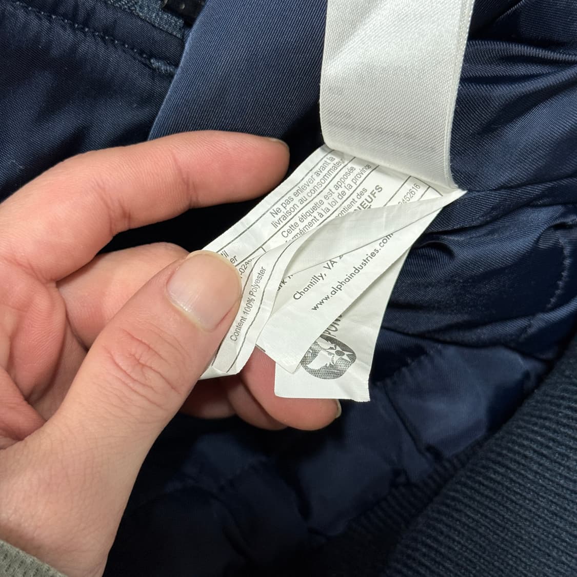 알파인더스트리 퍼 카라 탈부착 B15 플라이트 봄버 자켓 상품이미지7