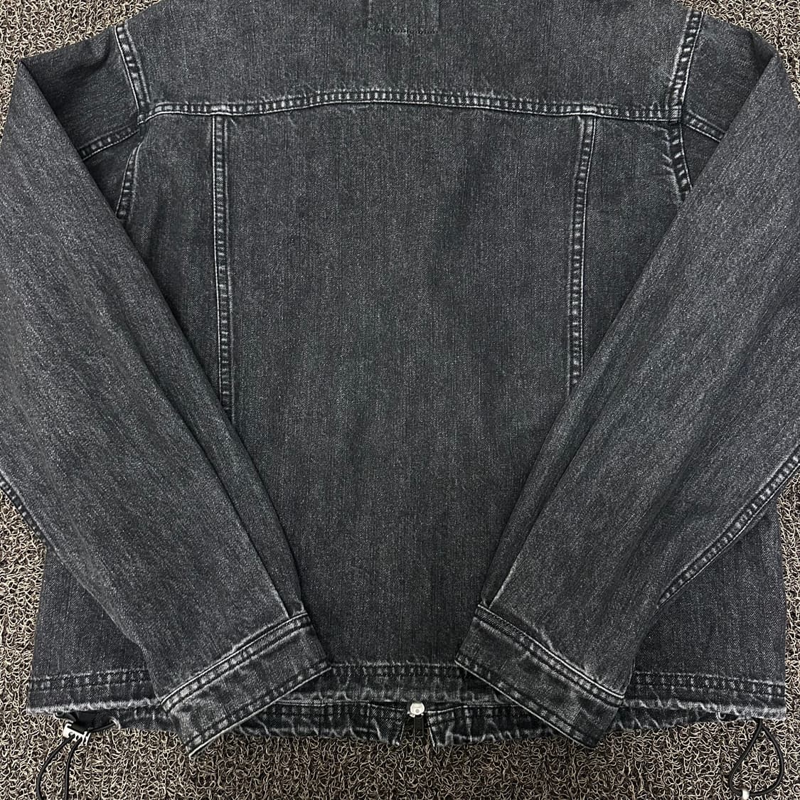 에스피오나지 데님 흑청 트러커 자켓 블랙 M 상품이미지9