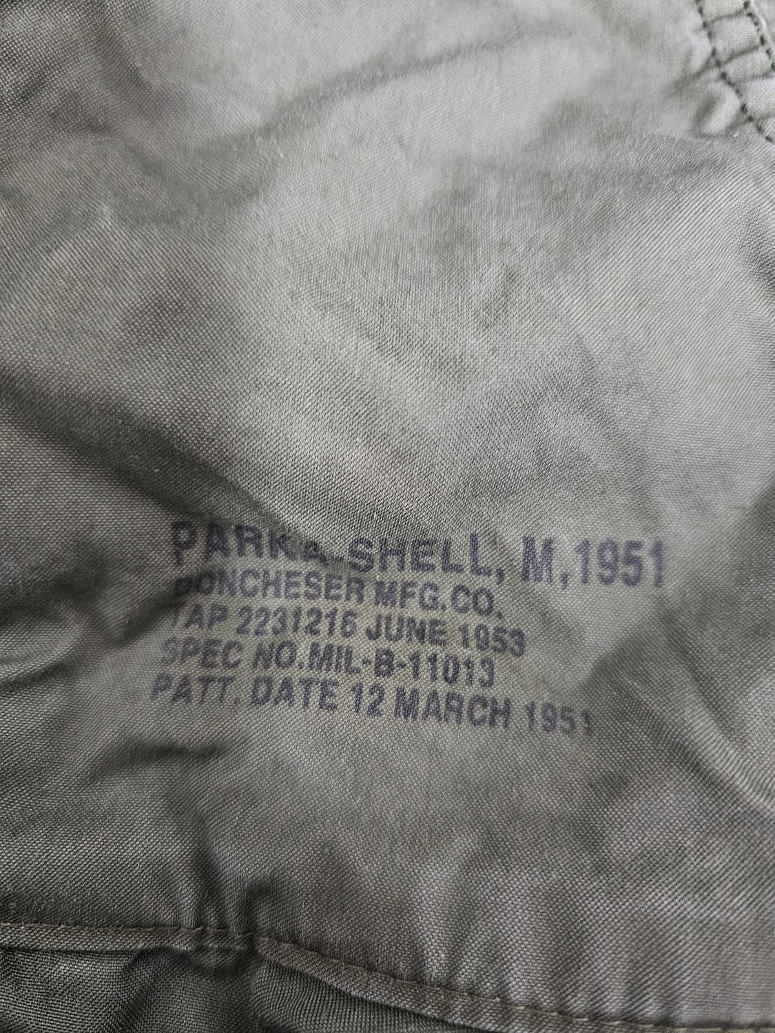 US ARMY M-51 피쉬테일 개파카 M 상품이미지6