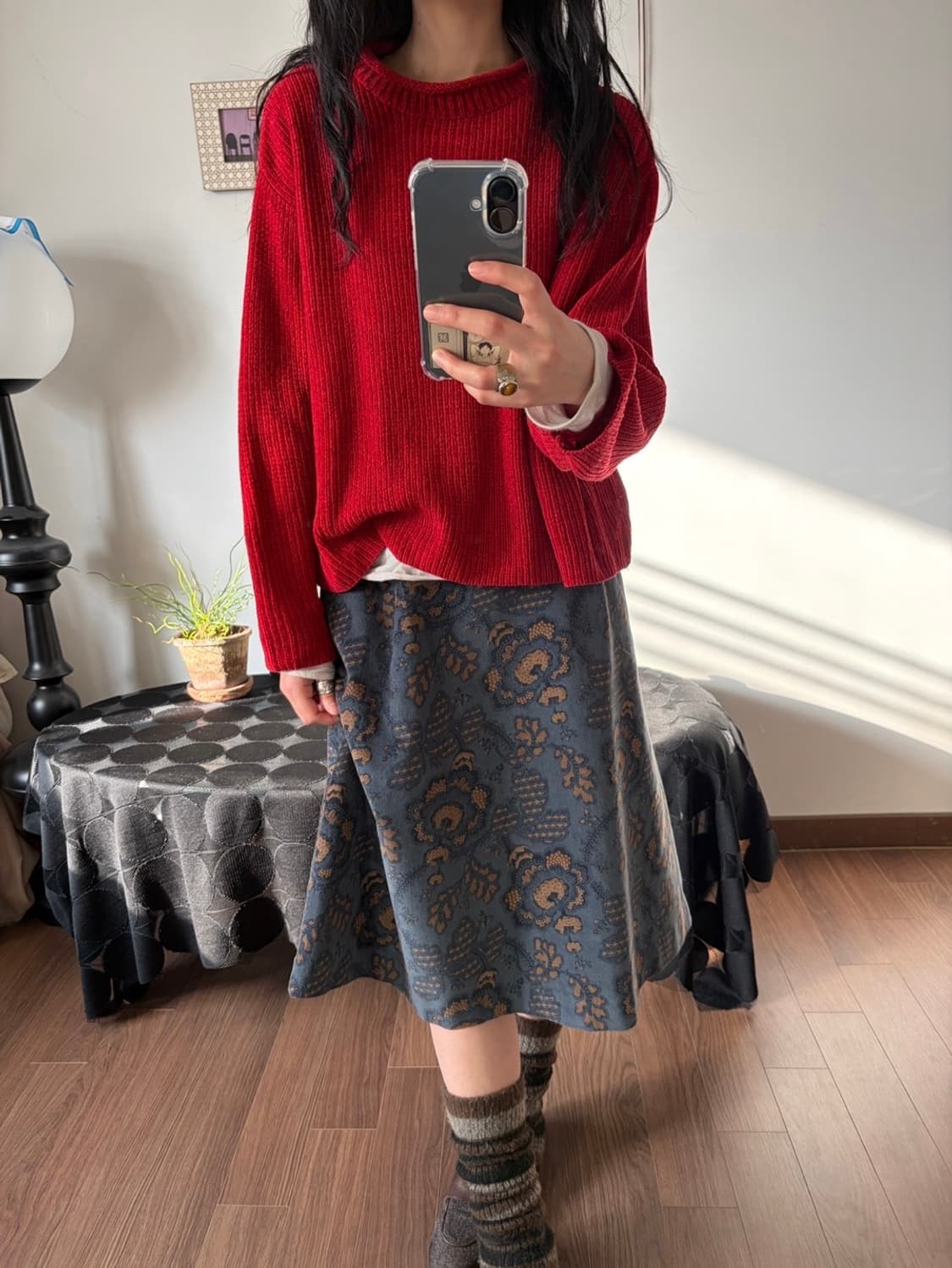 patterned midi skirt 상품이미지6