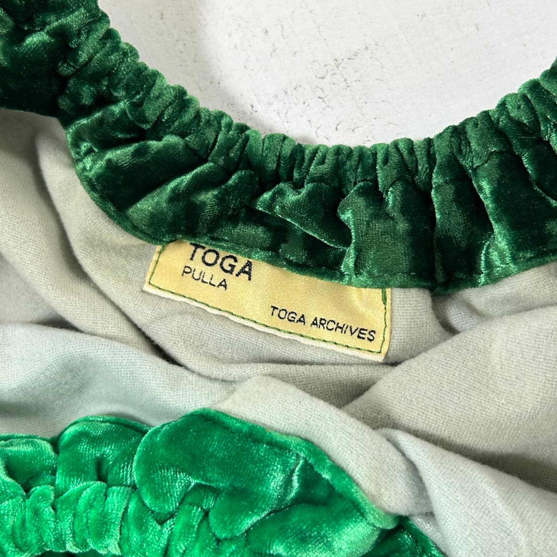 TOGA PULLA green velvet ring bag  상품이미지6