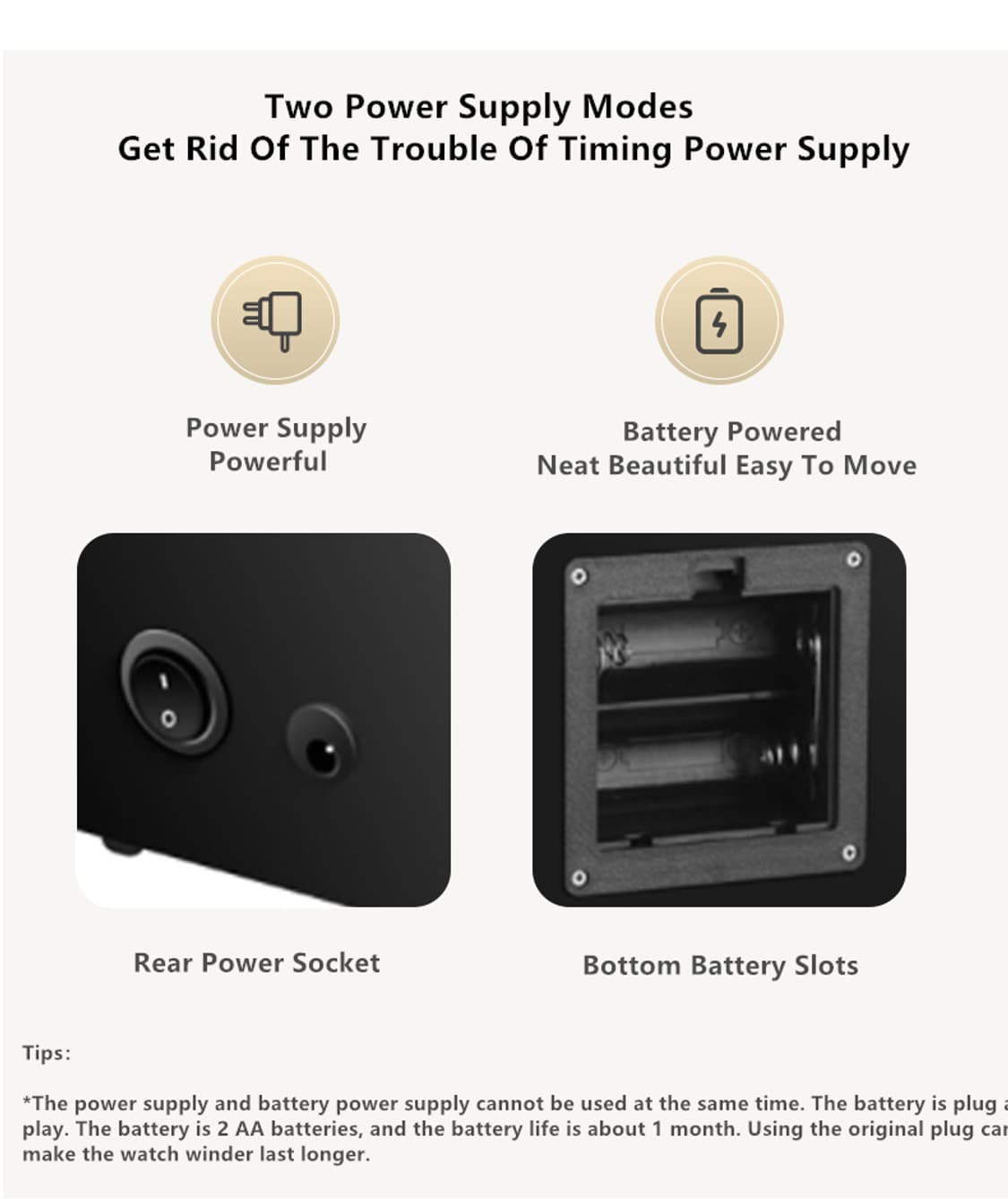 무소음 명품 시계 와인더 보관박스 상품이미지7