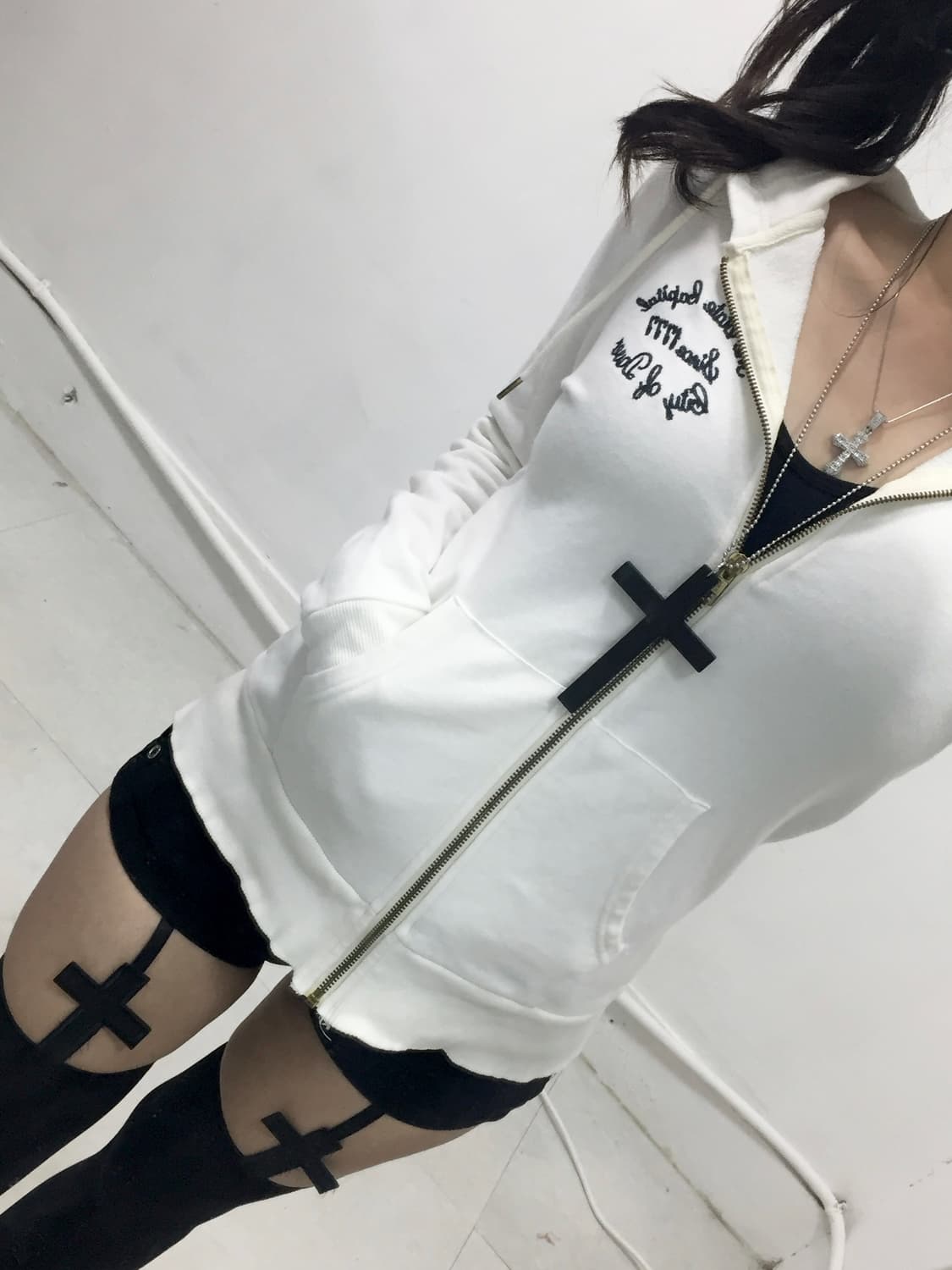 [BACK NUMBER] 백넘버 y2k 갸루 후드집업 상품이미지2