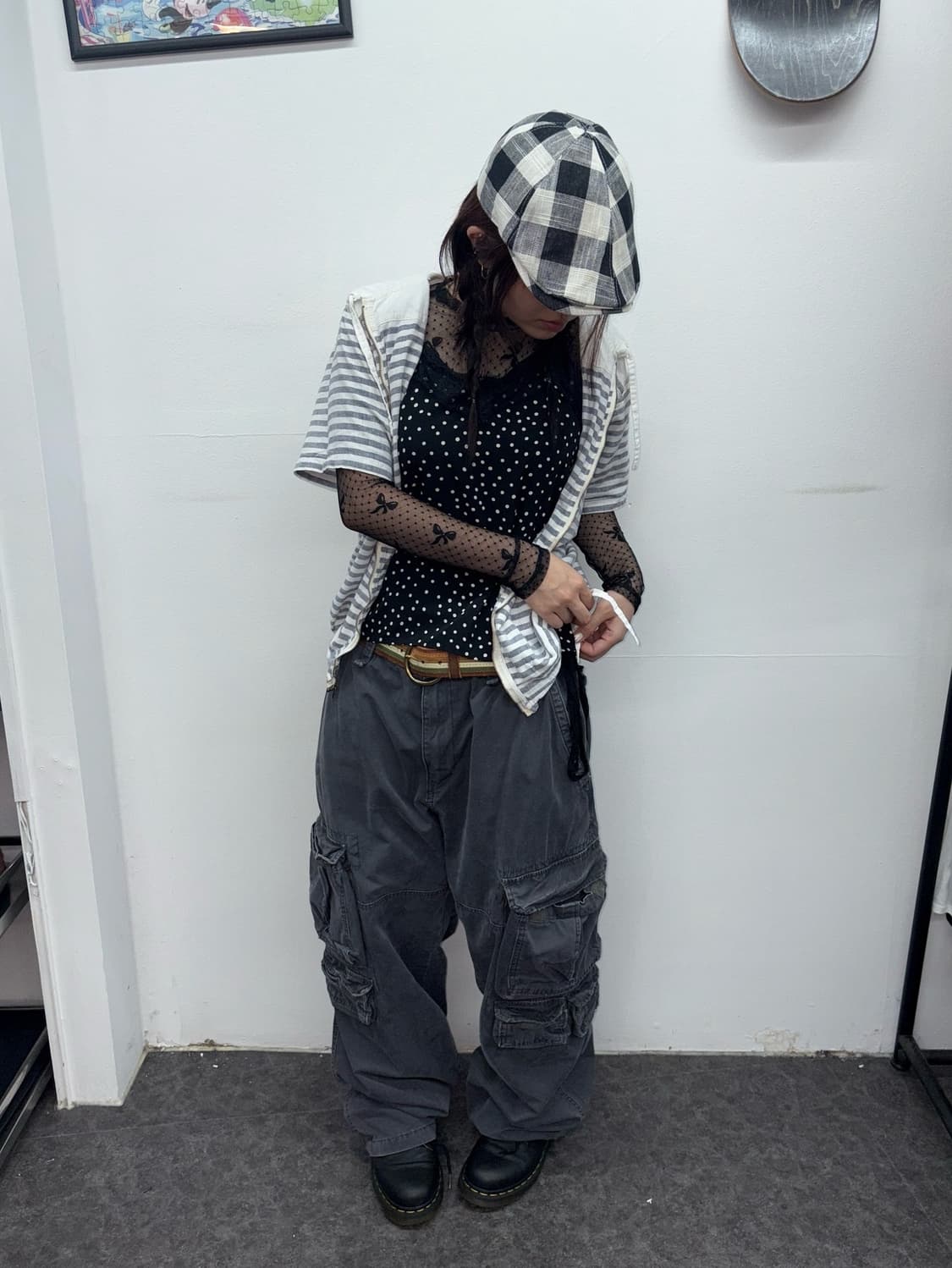 🖤 도트 스트라이프 코디 세트 👻 (4p) 상품이미지2