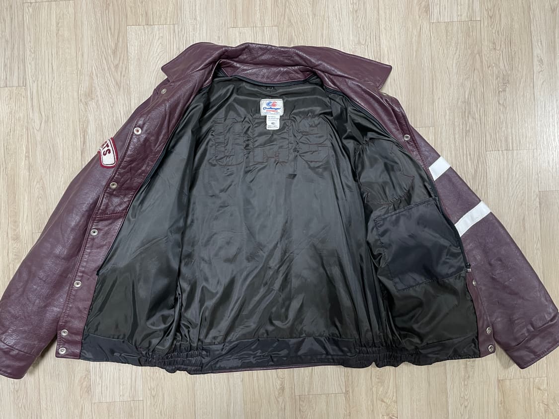 105) 80's 챌린저스포츠웨어 레터맨 가죽자켓(캐나다제)RRL&LVC 상품이미지3