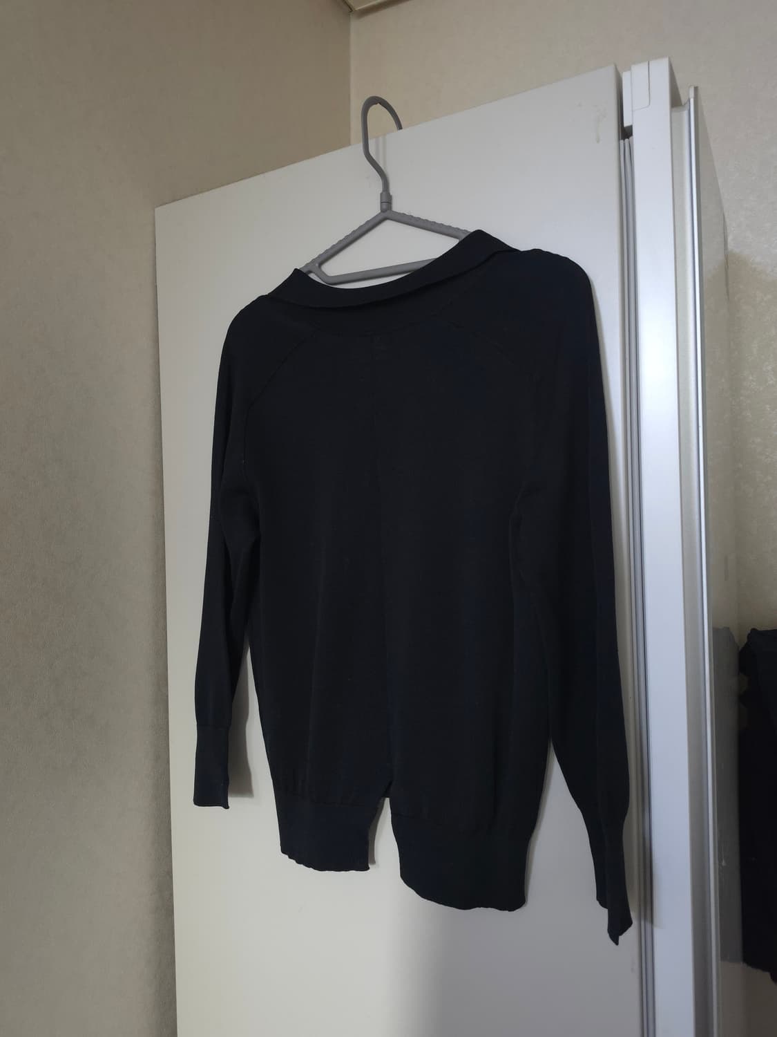 TIME 타임 블랙 카라넥 니트 상품이미지5