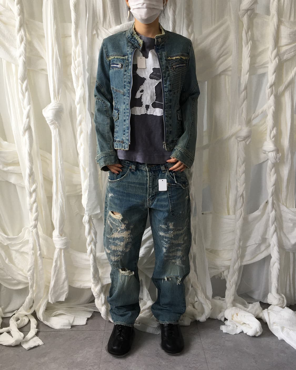 Damage point denim pants 상품이미지8
