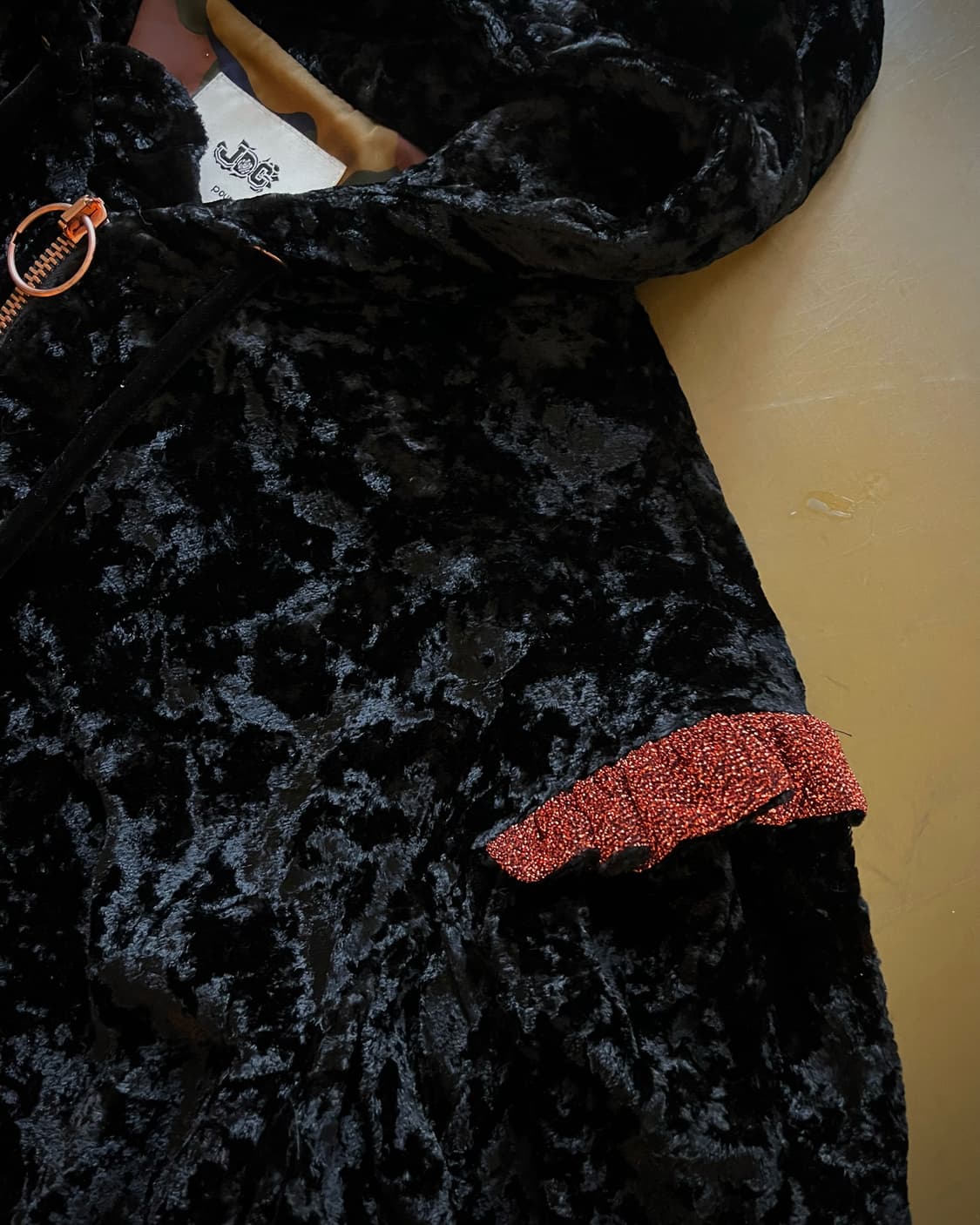 JDC Pour LUCKY CHOUETTE Velour Hood JK 상품이미지5