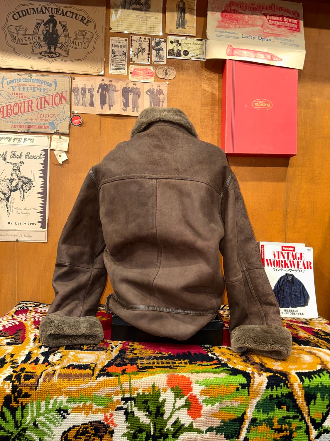 ( L-XL ) 남성무스탕 양가죽무스탕 빈티지가죽 빈티지무스탕 양가죽 상품이미지4