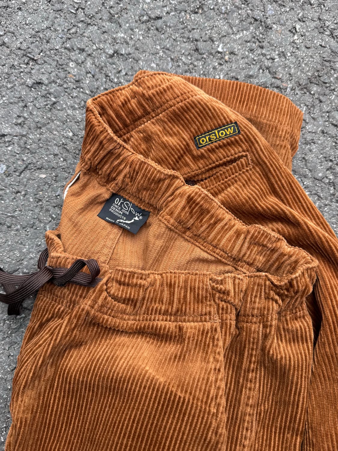 오어슬로우 밴딩 브라운 코듀로이 팬츠 상품이미지1