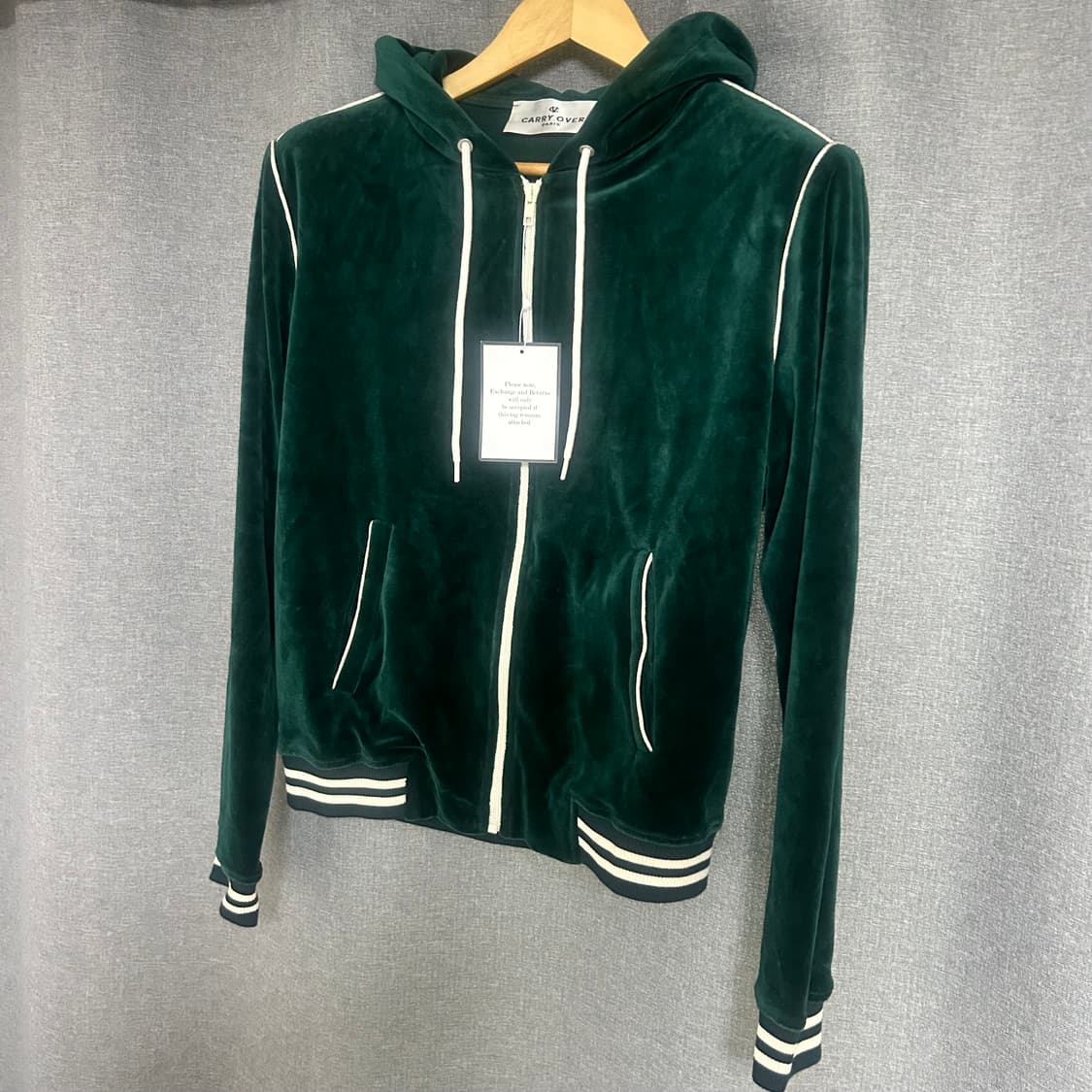 캐리오버 벨루어 후드집업 (새상품) 상품이미지1